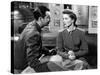 Lame by fond UNDERCURRENT by VincenteMinnelli with Robert Taylor and Katharine Hepburn, 1946 (b/w p-null-Stretched Canvas