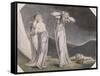Lamech and His Two Wives-William Blake-Framed Stretched Canvas