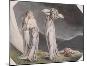 Lamech and His Two Wives-William Blake-Mounted Giclee Print
