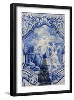 Lamego, Portugal, Shrine of Our Lady of Remedies, Azulejo-Jim Engelbrecht-Framed Premium Photographic Print