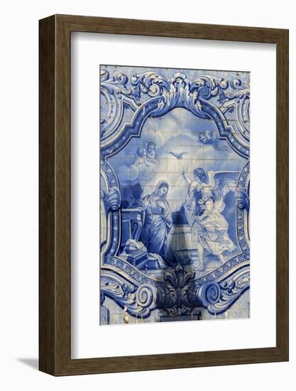 Lamego, Portugal, Shrine of Our Lady of Remedies, Azulejo-Jim Engelbrecht-Framed Photographic Print