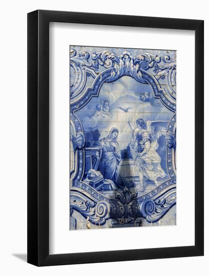 Lamego, Portugal, Shrine of Our Lady of Remedies, Azulejo-Jim Engelbrecht-Framed Photographic Print