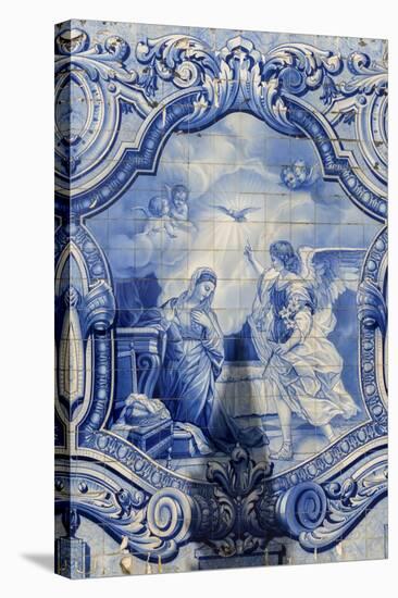 Lamego, Portugal, Shrine of Our Lady of Remedies, Azulejo-Jim Engelbrecht-Stretched Canvas