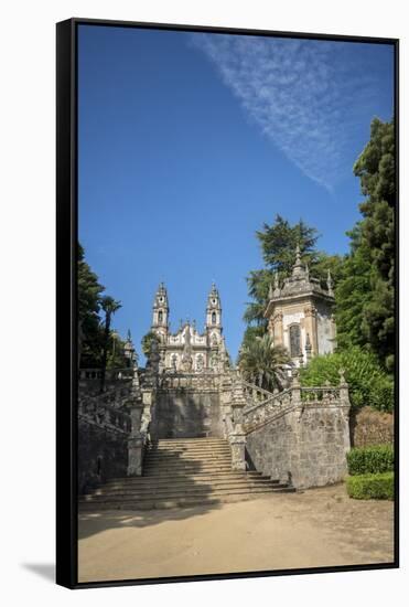 Lamego, Portugal, Shrine of Our Lady of Remedies Exterior Steps-Jim Engelbrecht-Framed Stretched Canvas