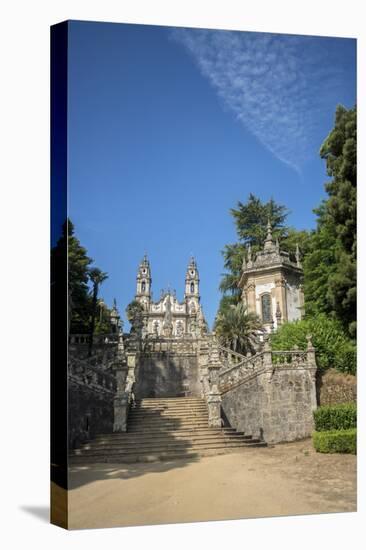 Lamego, Portugal, Shrine of Our Lady of Remedies Exterior Steps-Jim Engelbrecht-Stretched Canvas