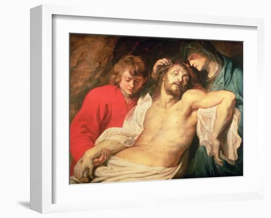 Lament of Christ by the Virgin and St. John, 1614/15-Peter Paul Rubens-Framed Giclee Print