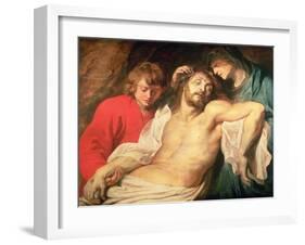 Lament of Christ by the Virgin and St. John, 1614/15-Peter Paul Rubens-Framed Giclee Print