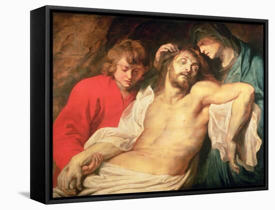 Lament of Christ by the Virgin and St. John, 1614/15-Peter Paul Rubens-Framed Stretched Canvas
