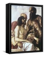Lament over the Dead Christ-Giovanni Bellini-Framed Stretched Canvas