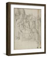 Lamentation, 1540-68-Giorgio-giulio Clovio-Framed Giclee Print