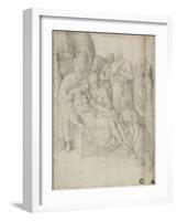 Lamentation, 1540-68-Giorgio-giulio Clovio-Framed Giclee Print