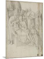 Lamentation, 1540-68-Giorgio-giulio Clovio-Mounted Giclee Print