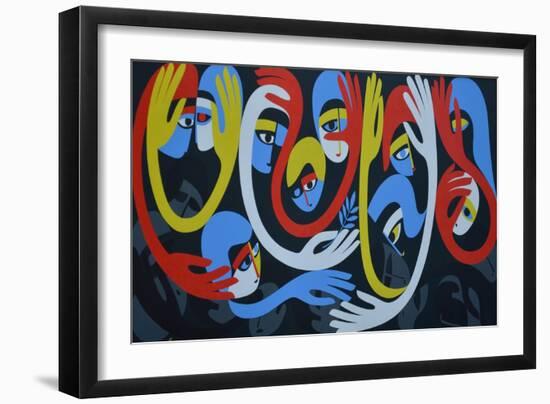 Lamentation and Resolution, 1983-Ron Waddams-Framed Giclee Print