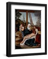 Lamentation, C.1510-15-Jan Provoost-Framed Giclee Print