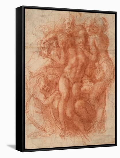 Lamentation, c.1530-Michelangelo Buonarroti-Framed Stretched Canvas