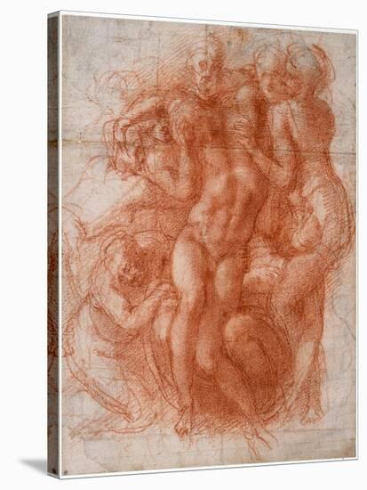 Lamentation, Ca 1530-Michelangelo Buonarroti-Stretched Canvas