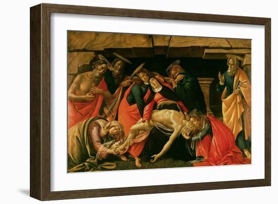 Lamentation of Christ. circa 1490-Sandro Botticelli-Framed Giclee Print