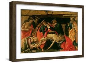 Lamentation of Christ. circa 1490-Sandro Botticelli-Framed Giclee Print