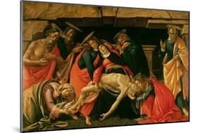Lamentation of Christ. circa 1490-Sandro Botticelli-Mounted Giclee Print