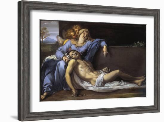 Lamentation of Christ (Pieta)-Annibale Carrache-Framed Art Print