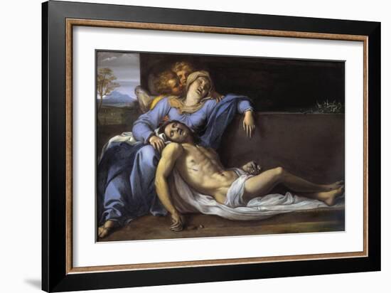 Lamentation of Christ (Pieta)-Annibale Carrache-Framed Art Print