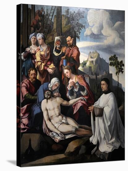 Lamentation of Christ with a Donor, C. 1535-Jan van Scorel-Stretched Canvas