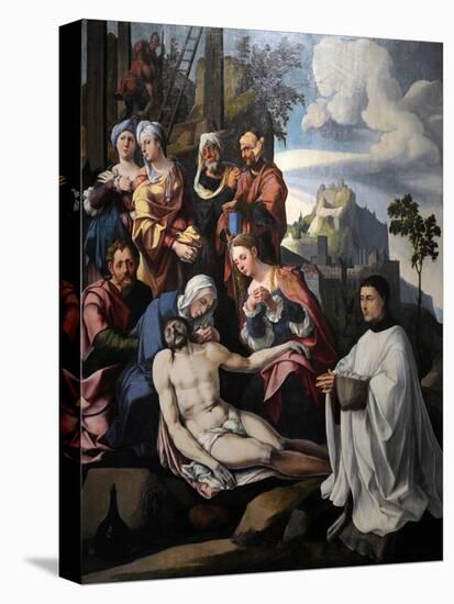 Lamentation of Christ with a Donor, C. 1535-Jan van Scorel-Stretched Canvas