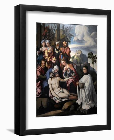 Lamentation of Christ with a Donor, C. 1535-Jan van Scorel-Framed Giclee Print