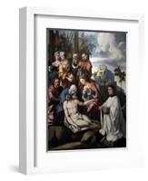 Lamentation of Christ with a Donor, C. 1535-Jan van Scorel-Framed Giclee Print