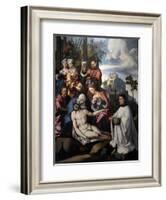 Lamentation of Christ with a Donor, C. 1535-Jan van Scorel-Framed Giclee Print