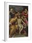 Lamentation of Christ with St John, Mary Magdalene, Mary-Salomé, Joseph of Arimathea and the Virgin-Francesco Albani-Framed Giclee Print