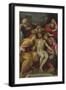 Lamentation of Christ with St John, Mary Magdalene, Mary-Salomé, Joseph of Arimathea and the Virgin-Francesco Albani-Framed Giclee Print