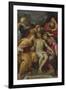 Lamentation of Christ with St John, Mary Magdalene, Mary-Salomé, Joseph of Arimathea and the Virgin-Francesco Albani-Framed Giclee Print