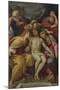 Lamentation of Christ with St John, Mary Magdalene, Mary-Salomé, Joseph of Arimathea and the Virgin-Francesco Albani-Mounted Giclee Print