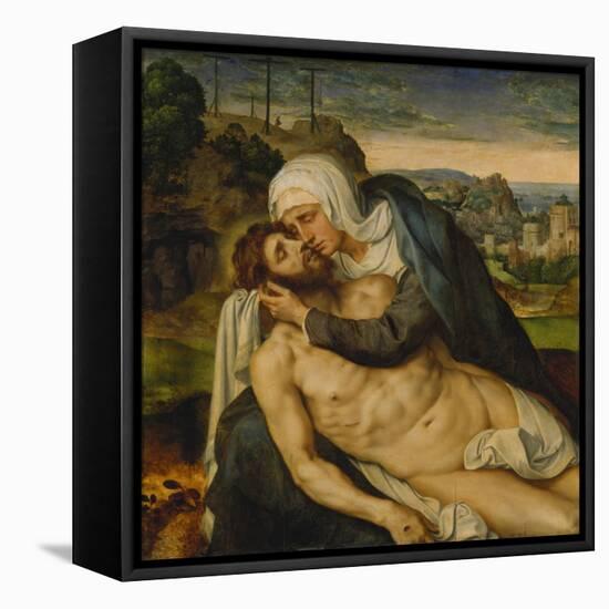 Lamentation of Christ-Willem Key-Framed Stretched Canvas