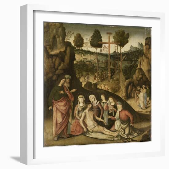 Lamentation of Christ-Bernardino Zaganelli di Bosio-Framed Art Print