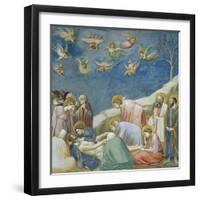 Lamentation over Dead Christ, Detail from Life and Passion of Christ, 1303-1305-Giotto di Bondone-Framed Giclee Print