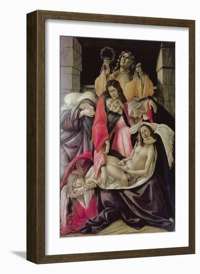 Lamentation over Dead Christ (Poldi Pezzoli Pieta)-Sandro Botticelli-Framed Giclee Print