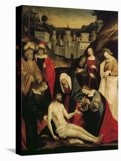 Lamentation over Dead Christ-Gerolamo Giovenone-Stretched Canvas