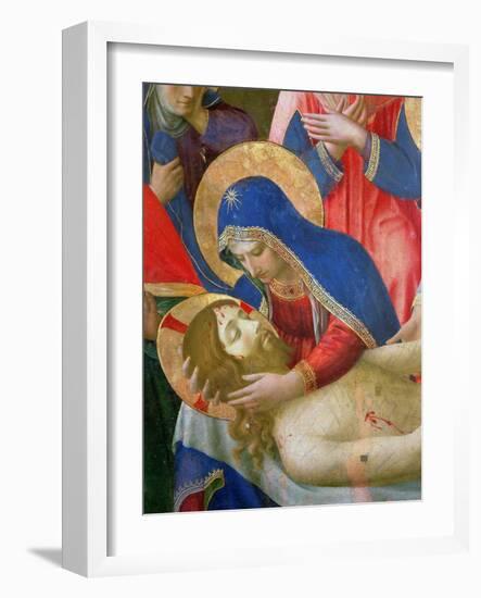 Lamentation over the Dead Christ, 1436-41 (Detail)-Fra Angelico-Framed Giclee Print