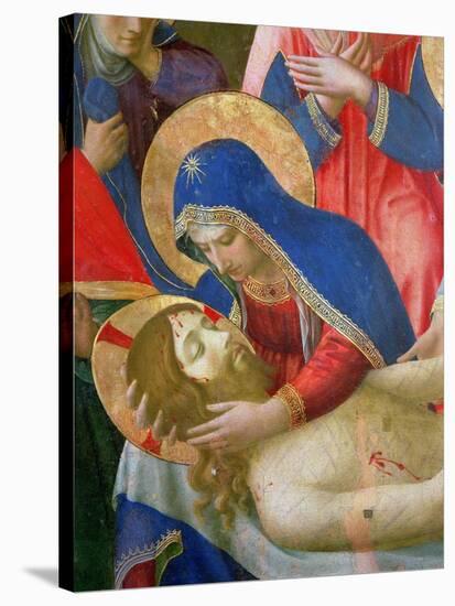 Lamentation over the Dead Christ, 1436-41 (Detail)-Fra Angelico-Stretched Canvas