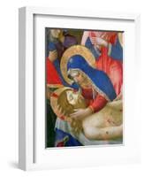 Lamentation over the Dead Christ, 1436-41 (Detail)-Fra Angelico-Framed Giclee Print