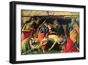 Lamentation over the Dead Christ, 1490-1492-Sandro Botticelli-Framed Giclee Print