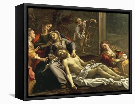 Lamentation over the Dead Christ, Ca 1524-Antonio Allegri Da Correggio-Framed Stretched Canvas