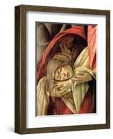 Lamentation over the Dead Christ, Detail of Mary Magdalene, 1490-1500-Sandro Botticelli-Framed Giclee Print