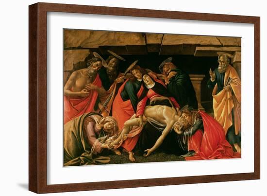 Lamentation over the Dead Christ-Sandro Botticelli-Framed Giclee Print