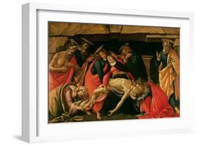 Lamentation over the Dead Christ-Sandro Botticelli-Framed Giclee Print