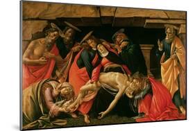 Lamentation over the Dead Christ-Sandro Botticelli-Mounted Giclee Print