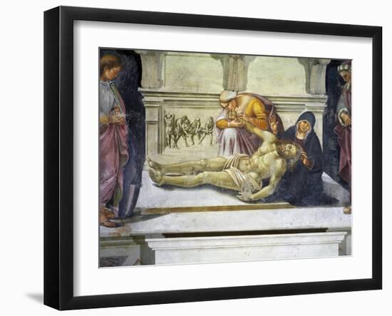 Lamentation over the Dead Christ-Luca Signorelli-Framed Giclee Print