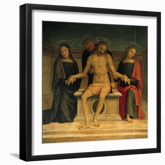 Lamentation over the Dead Christ-Perugino-Framed Giclee Print